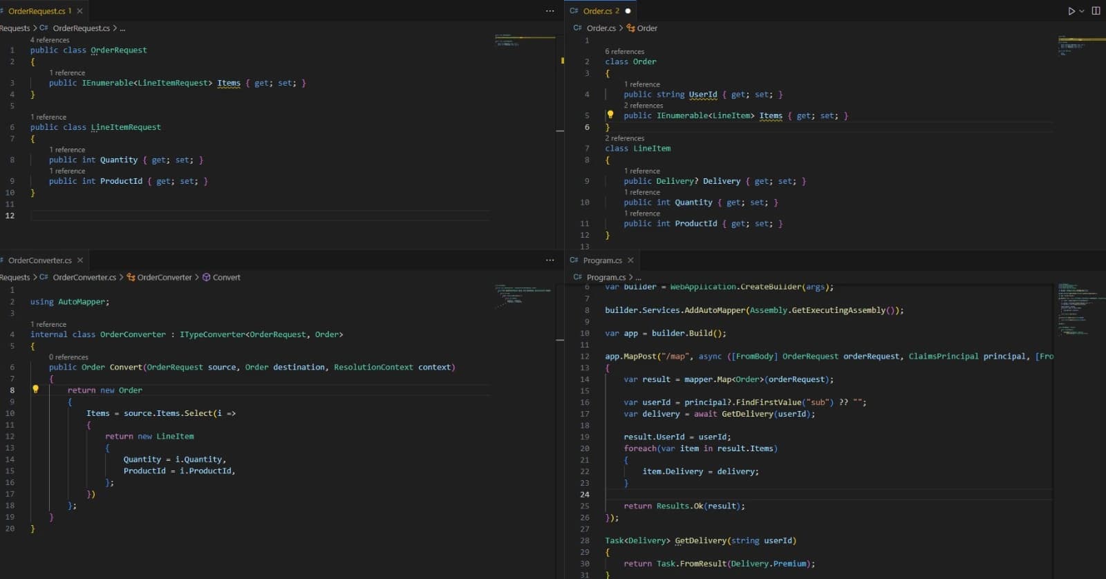 The code that caused the bug